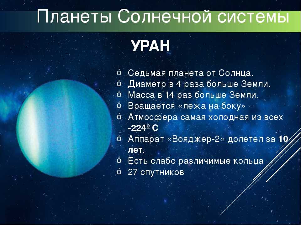 Презентация о планете уран 9 класс