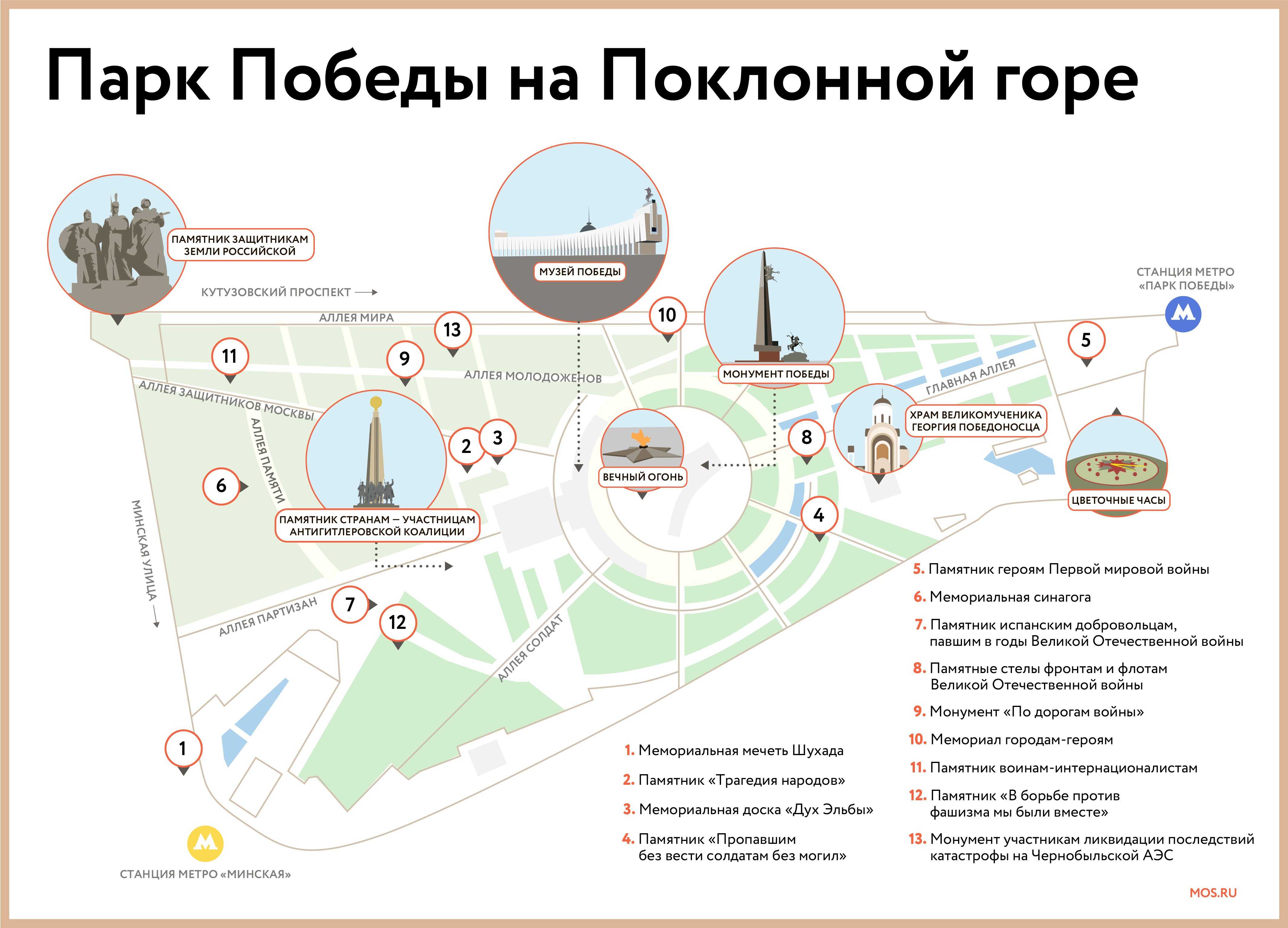горки в парке победы в москве