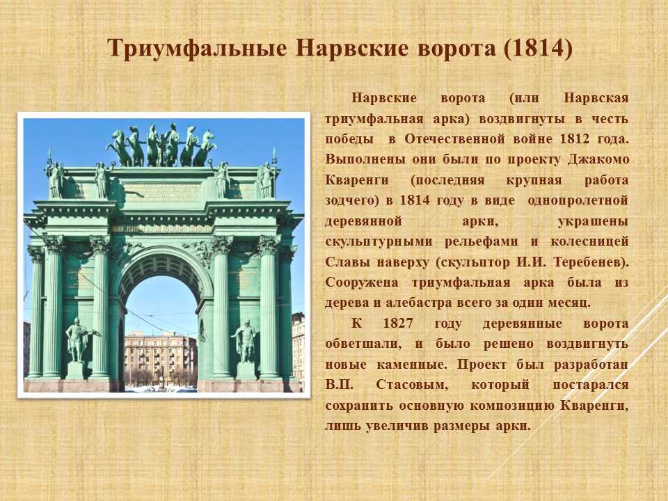 Описание картины триумфальная арка