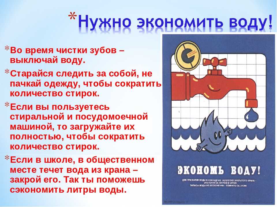 Экономия воды картинки для презентации