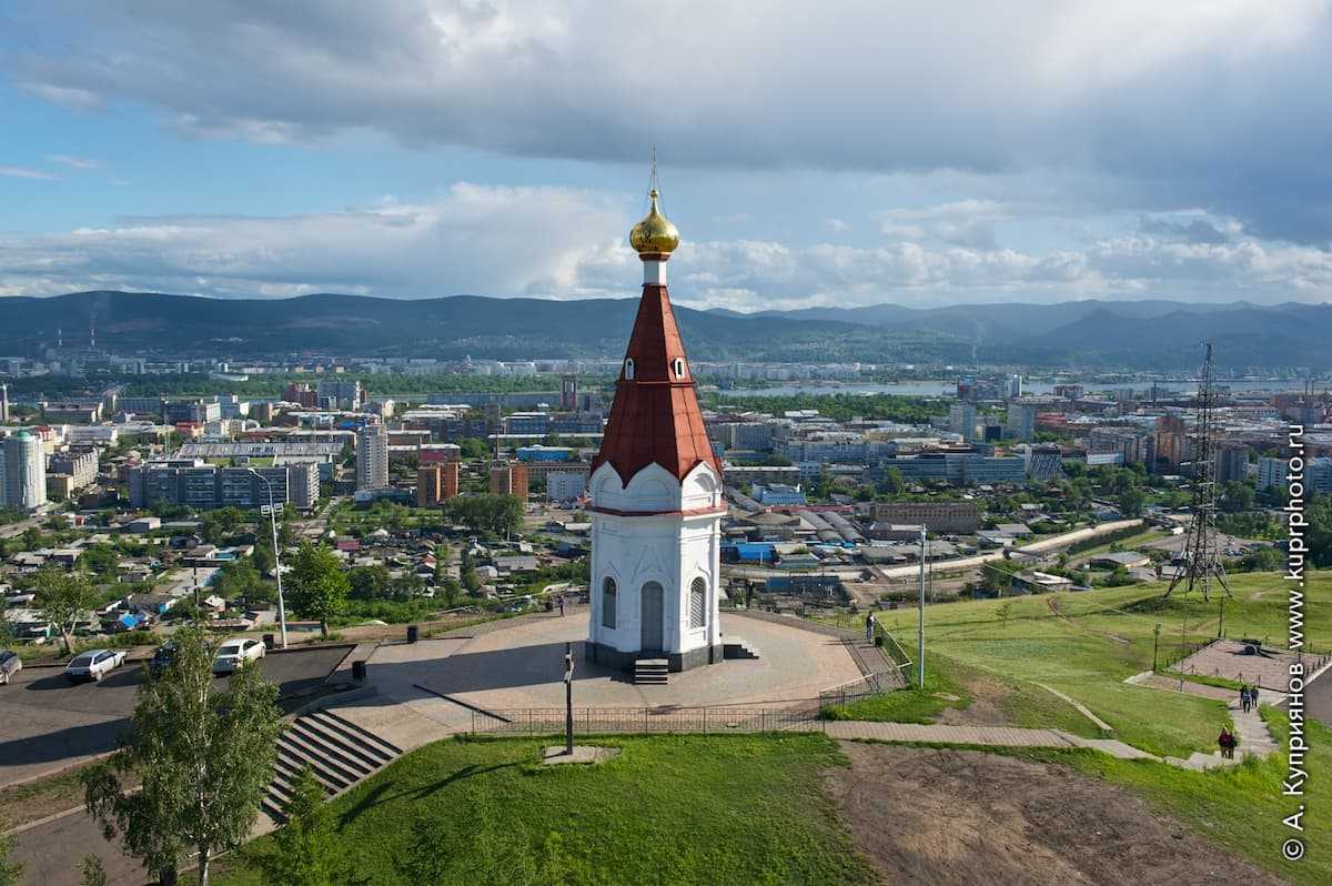 Часовня Параскевы пятницы Красноярск зимой