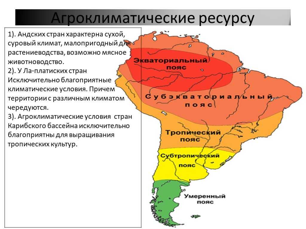 В каких климатических поясах расположена сша