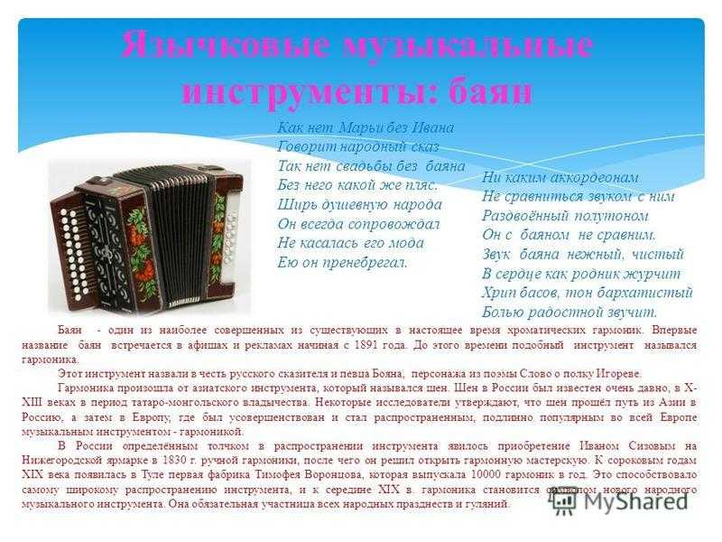 Проект про гармонь