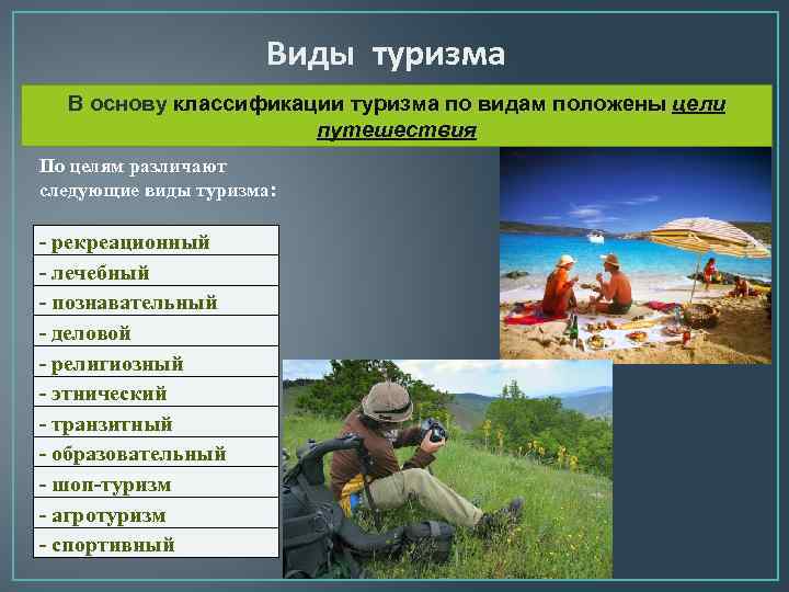 Туристический проект образец