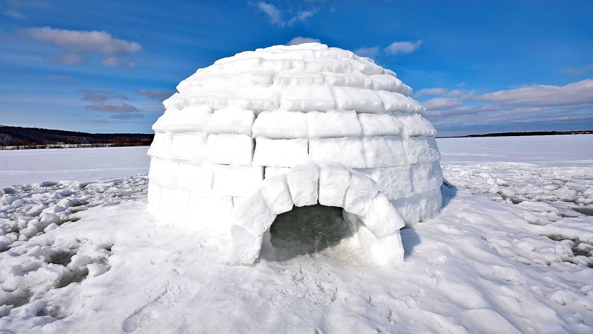 Схема иглу эскимосов