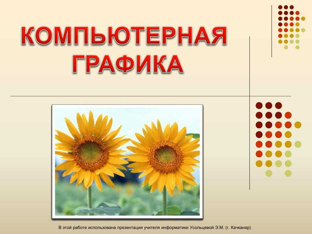 Презентация по информатике 7 класс компьютерная графика