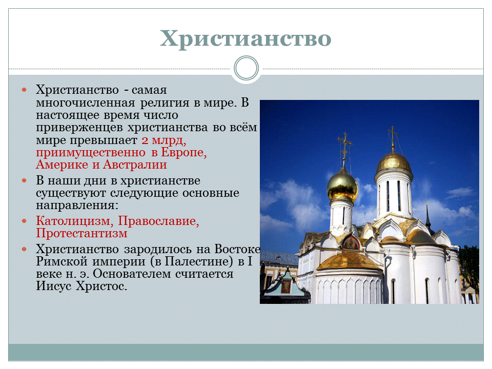 Проект по православию