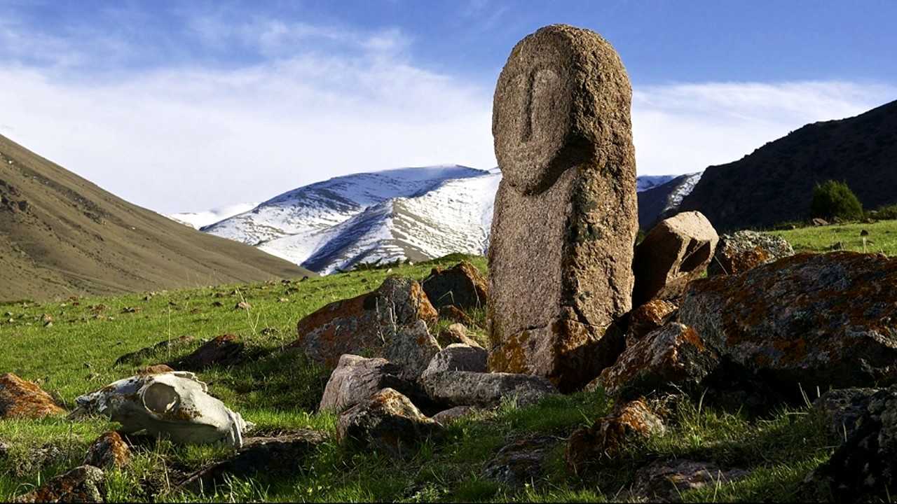 Балбал камень Кыргызстан