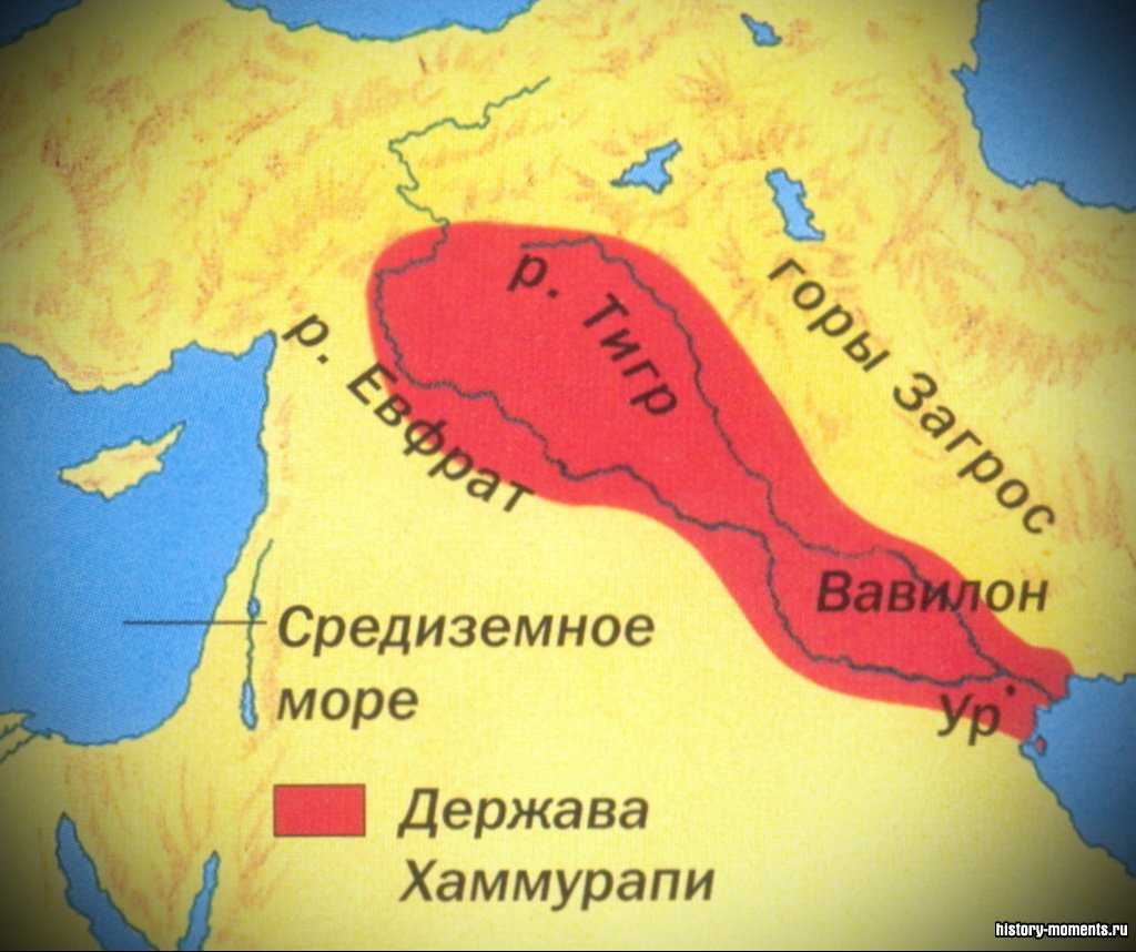 Карта вавилона при хаммурапи