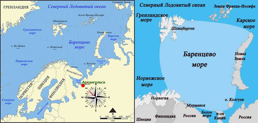 Моря северного ледовитого океана находятся на. Баренцево море на карте. Баренцево море на карте Северного Ледовитого океана. Границы Баренцева моря на карте. Граница белого и Баренцева моря на карте России.