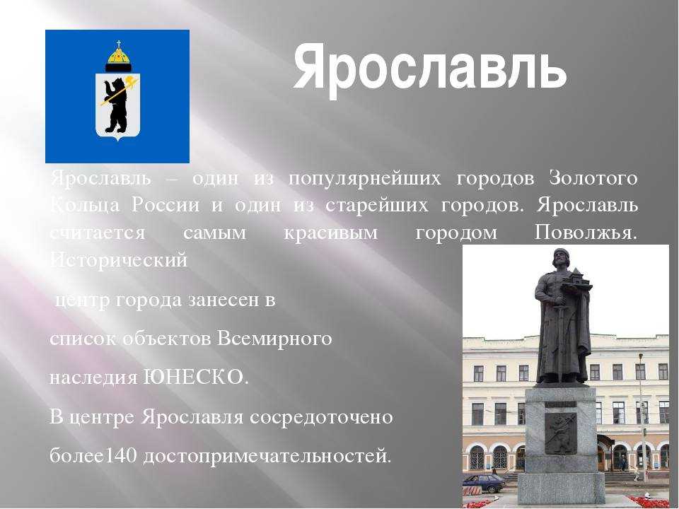 Проект о ярославле