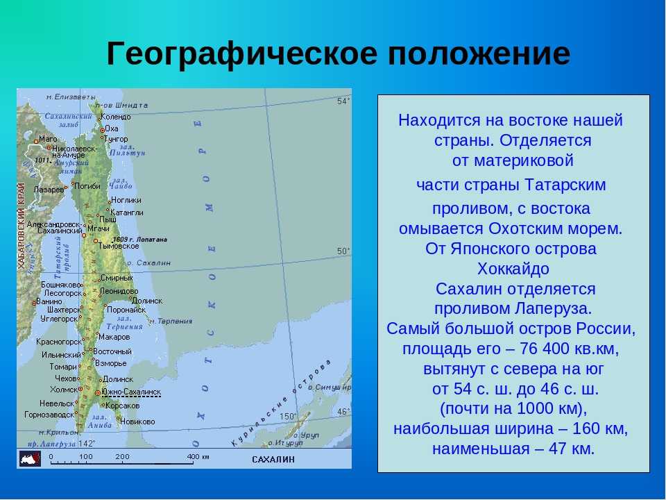 Контурная карта сахалинской области