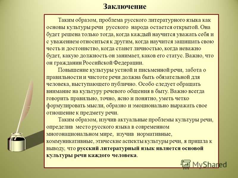 Проблемы русского языка в современном мире проект