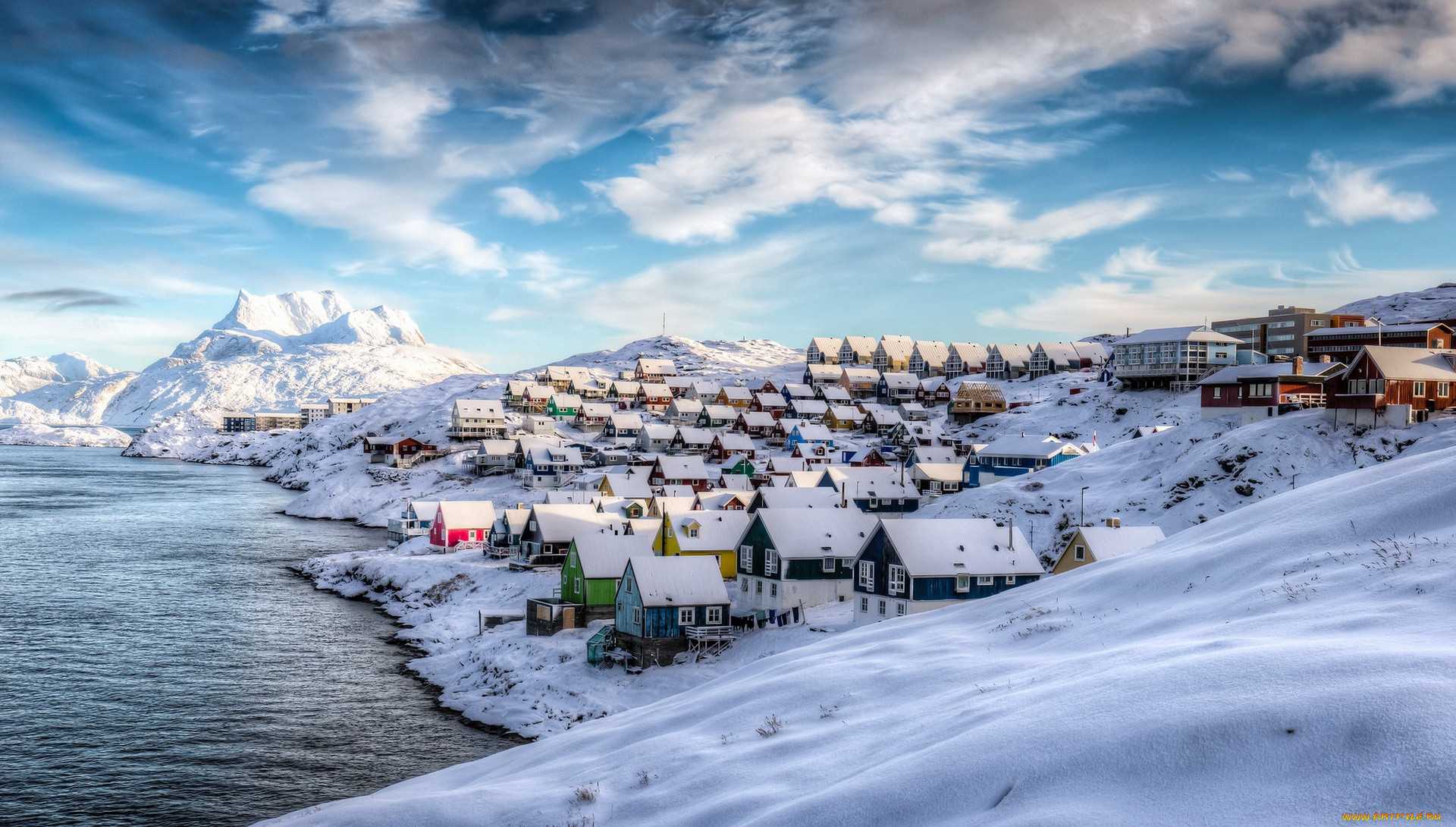 Фото города в гренландии