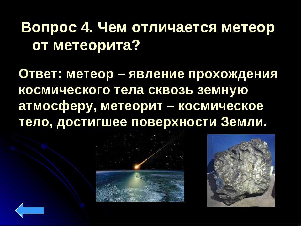 Презентация на тему современные способы космической защиты от метеоритов