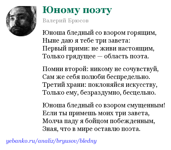 Анализ стихотворения брюсова первый снег 7 класс по плану