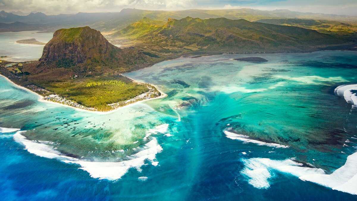 Занзибар подводный водопад