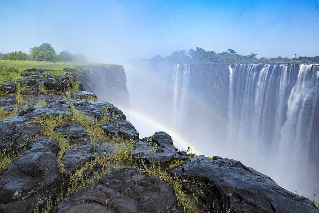 водопад виктория в зимбабве