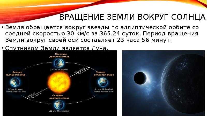 Запиши на схеме новым словом из текста название пути вращения земли