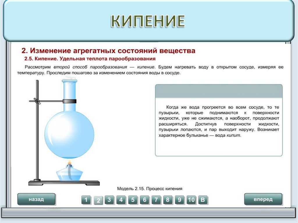 Проект по физике 8 класс кипение