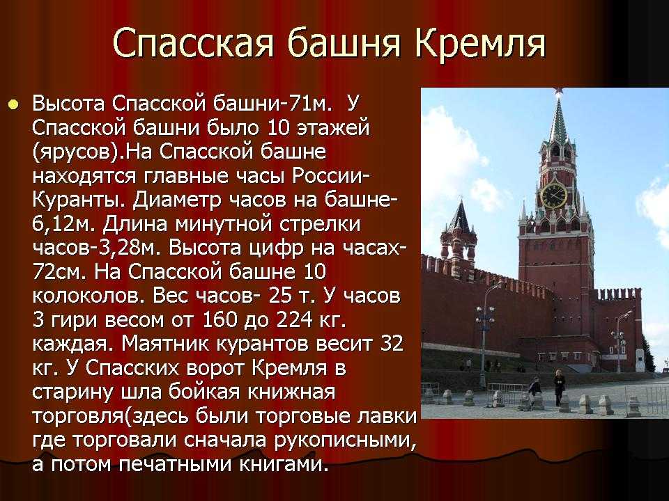 История спасской башни