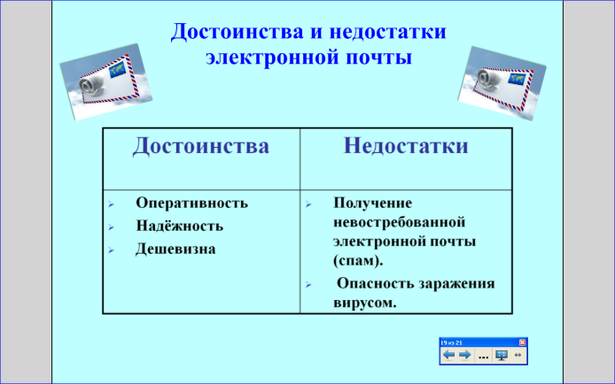 Опишите в общих чертах схему работы электронной почты