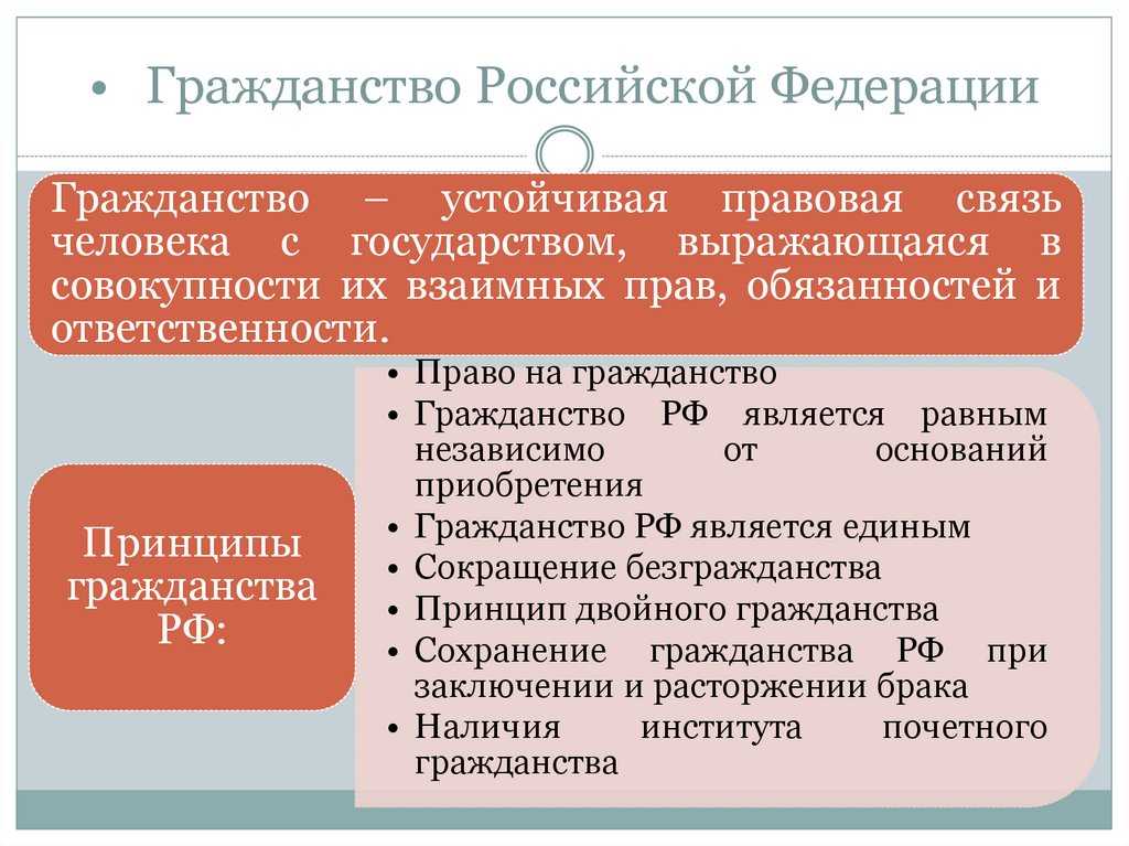 Институт гражданства рф план егэ