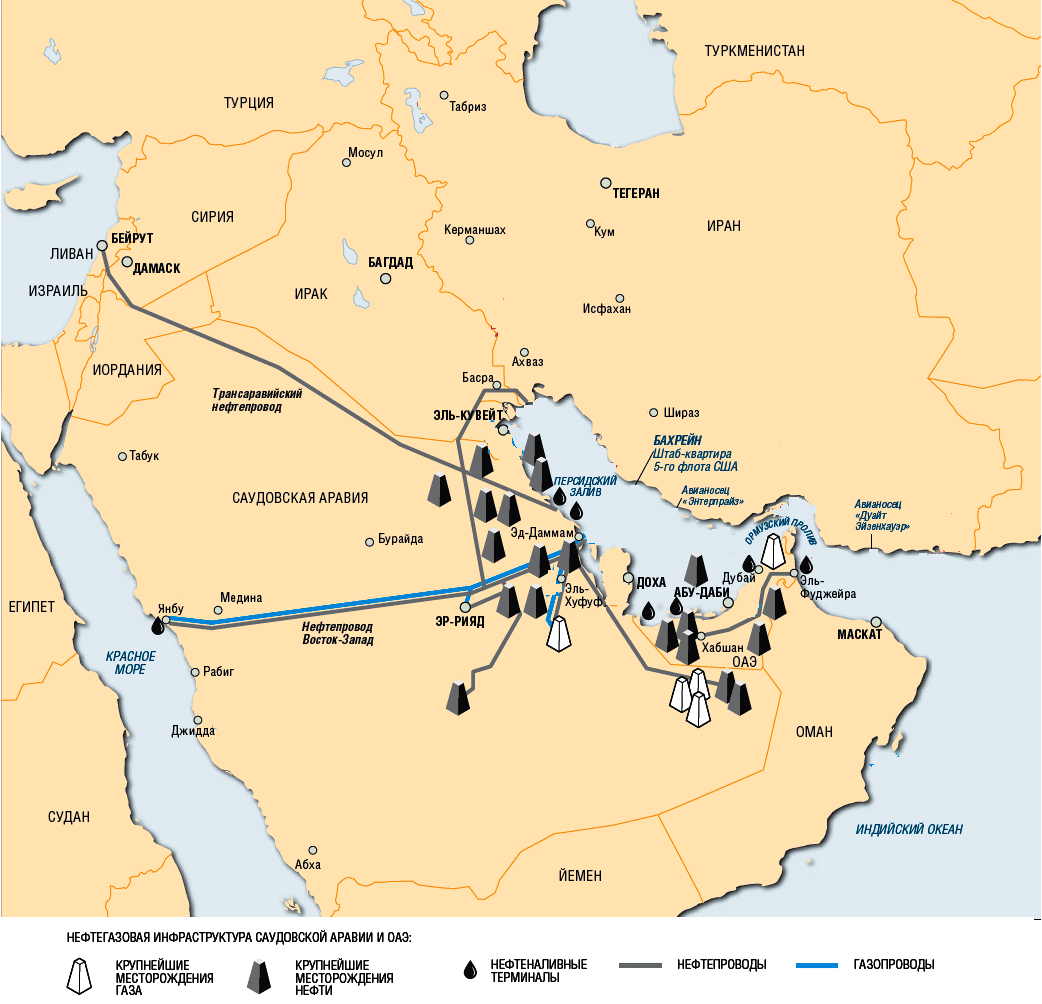 Оаэ и саудовская аравия карта