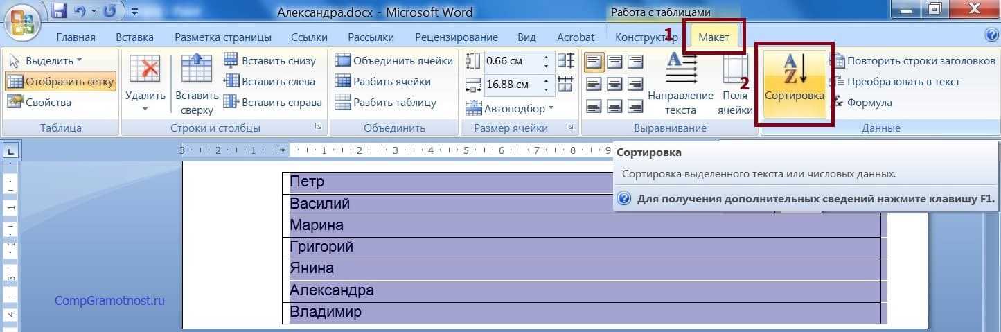 Упорядочить по алфавиту. Таблица сортировка в Ворде. Сортировка данных в таблице в Ворде. Сортировка в Ворде. Сортировка таблицы в Word по алфавиту.