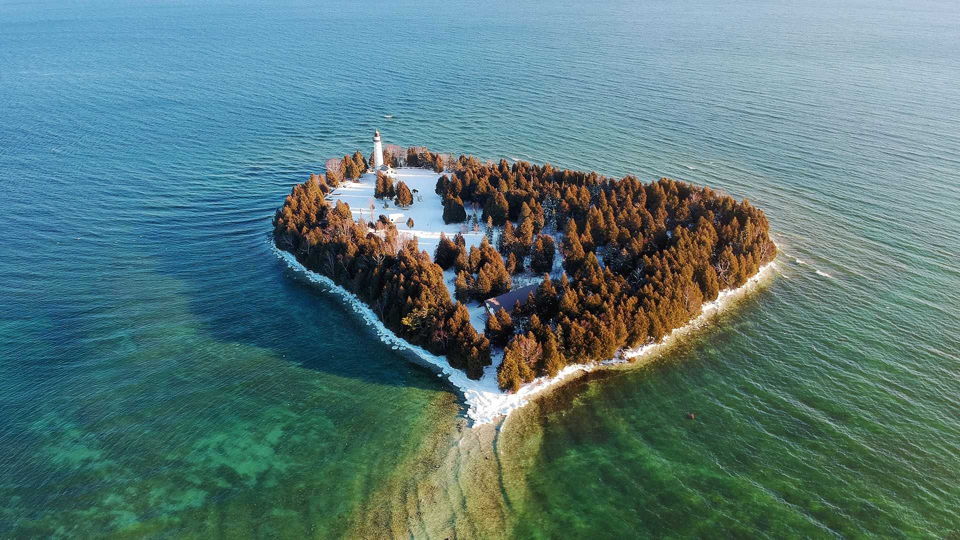 America islands. Остров Кана, Висконсин, США. Остров Канна Висконсин. Остров Cana Door County Висконсин. Маяк остров Кана Висконсин США.