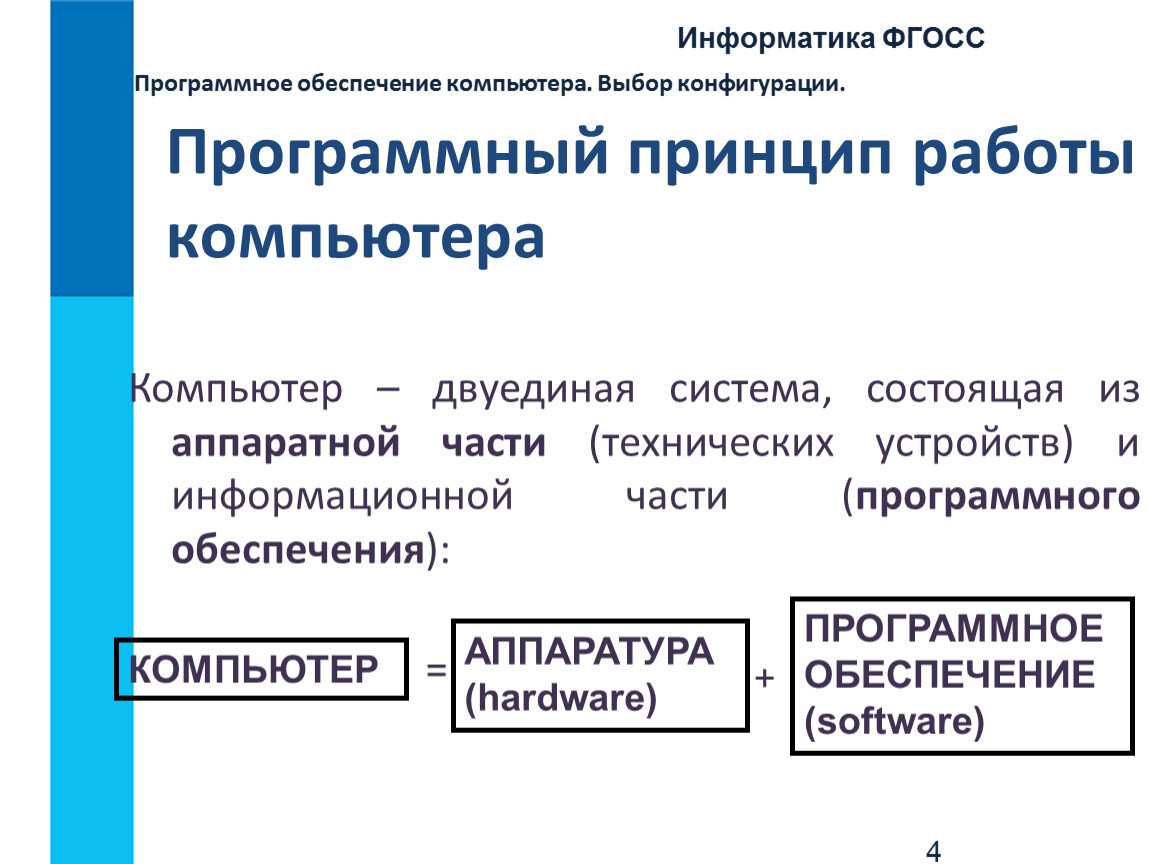 Информатика тема программное обеспечение компьютера. Программный принцип работы персонального компьютера.. Схема программный принцип действия компьютера. Программный принцип работы компьютера компьютерные модели. Программный принцип работы компьютера Информатика.