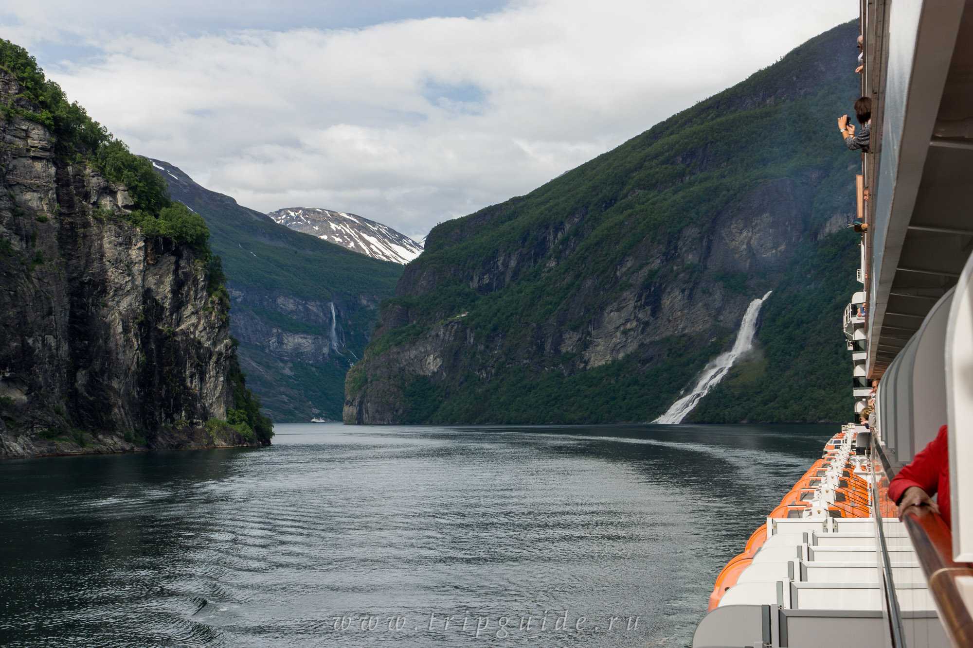 Гейрангер-Фьорд Норвегия водопад жених