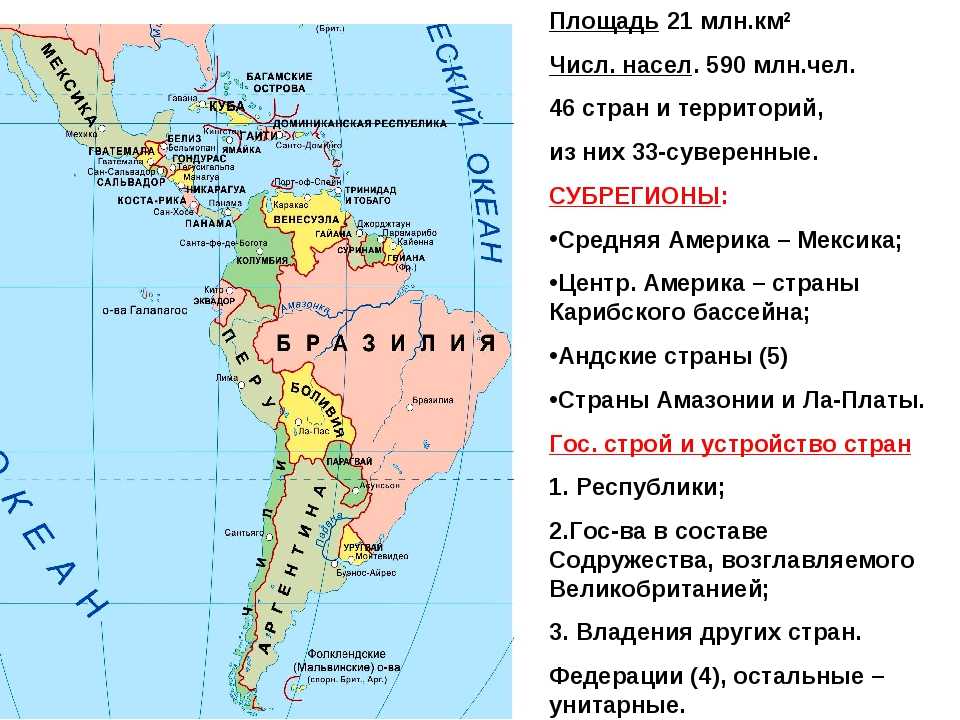 Характеристика колумбии по плану