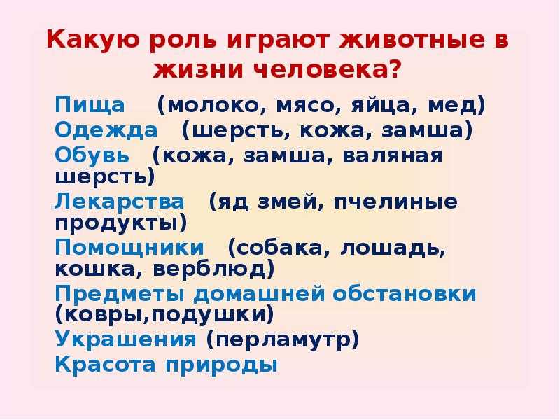 Значение животных в природе и жизни человека 7 класс биология презентация